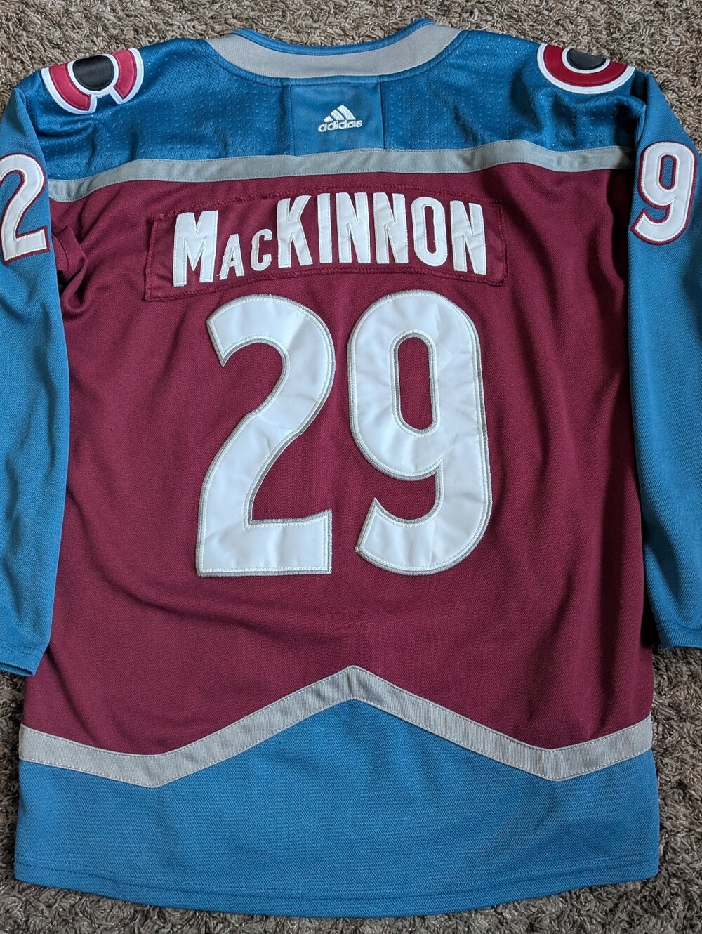 Adidas NHL Colorado Avalanche Nathan MacKinnon #29 Stitched Jersey Men's 52